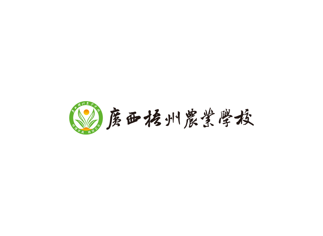 广西梧州农业学校校徽logo矢量标志素材
