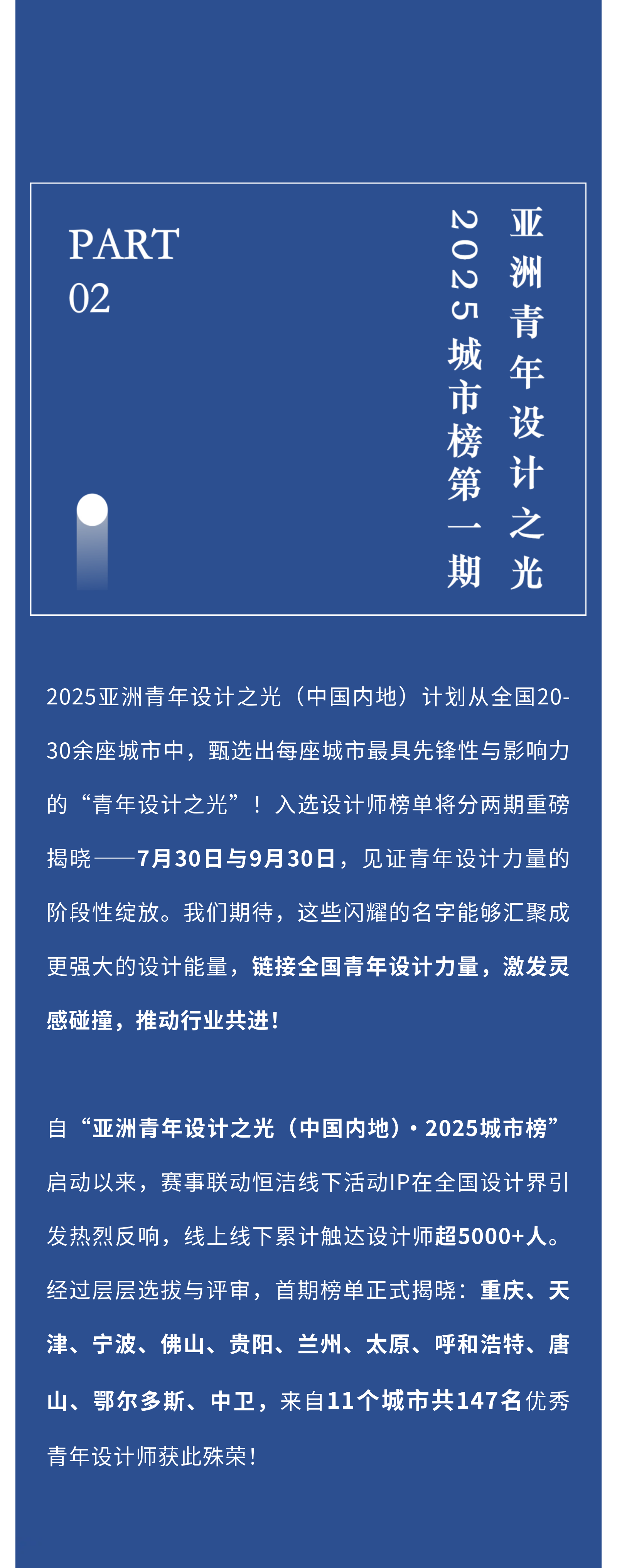亚洲青年设计之光｜第一期“亚洲青年设计之光（中国内地）·2025城市榜入选设计师”榜单公布！