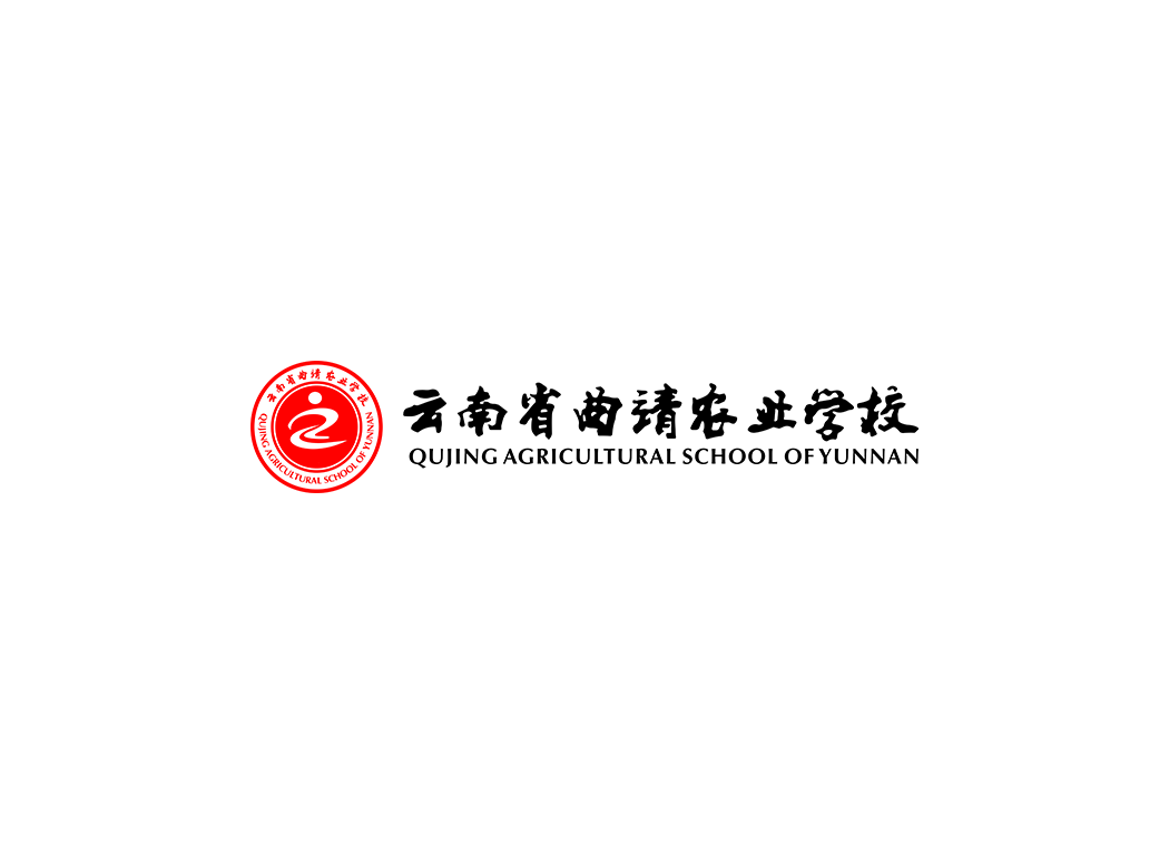 云南省曲靖农业学校校徽logo矢量标志素材