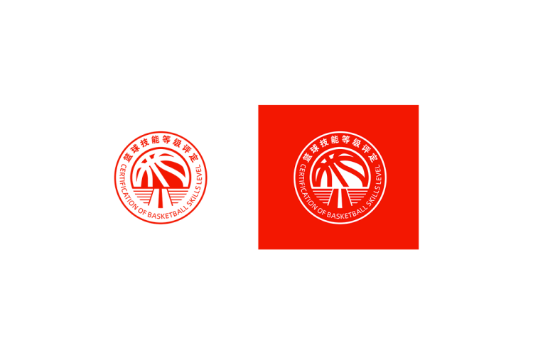 篮球技能等级评定logo矢量标志素材