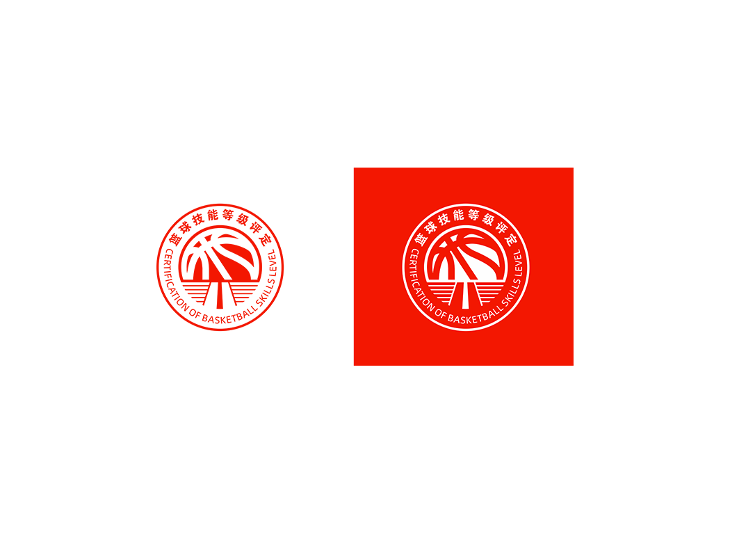 篮球技能等级评定logo矢量标志素材