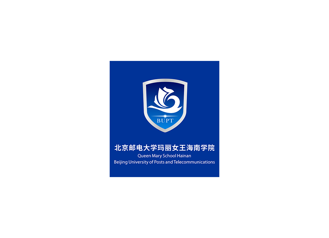 北京邮电大学玛丽女王海南学院校徽logo矢量标志素材