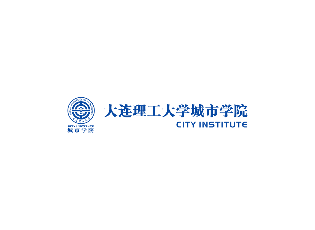 大连理工大学城市学院校徽logo矢量标志素材