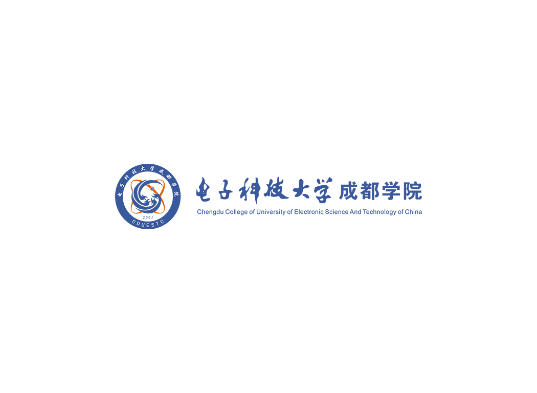 电子科技大学成都学院校徽logo矢量标志素材