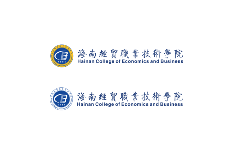 海南经贸职业技术学院校徽logo矢量标志素材