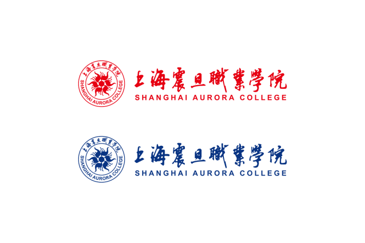 上海震旦职业学院校徽logo矢量标志素材