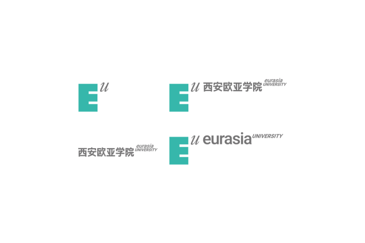 西安欧亚学院校徽logo矢量标志素材