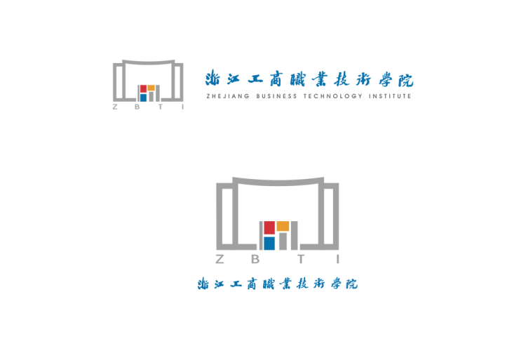 浙江工商职业技术学院校徽logo矢量标志素材