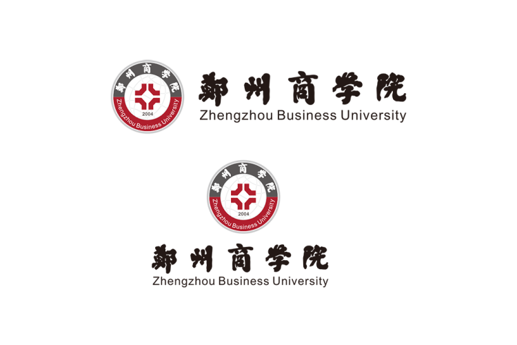 郑州商学院校徽logo矢量标志素材
