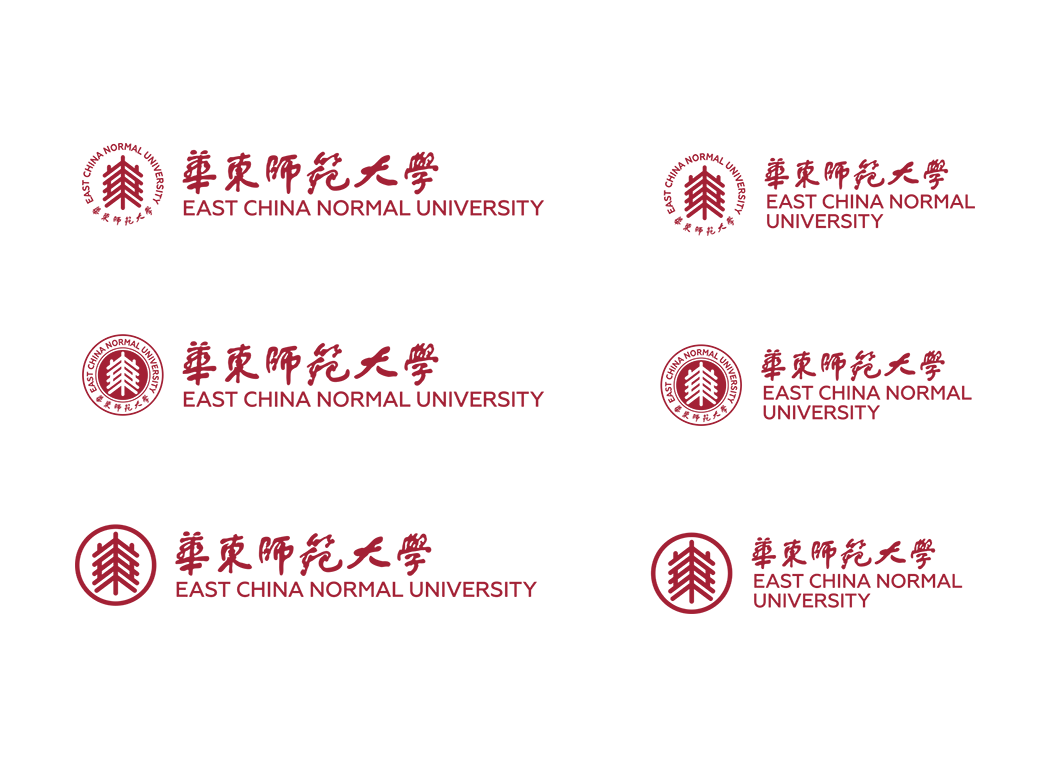 华东师范大学logo校徽PNG透明底ai矢量素材
