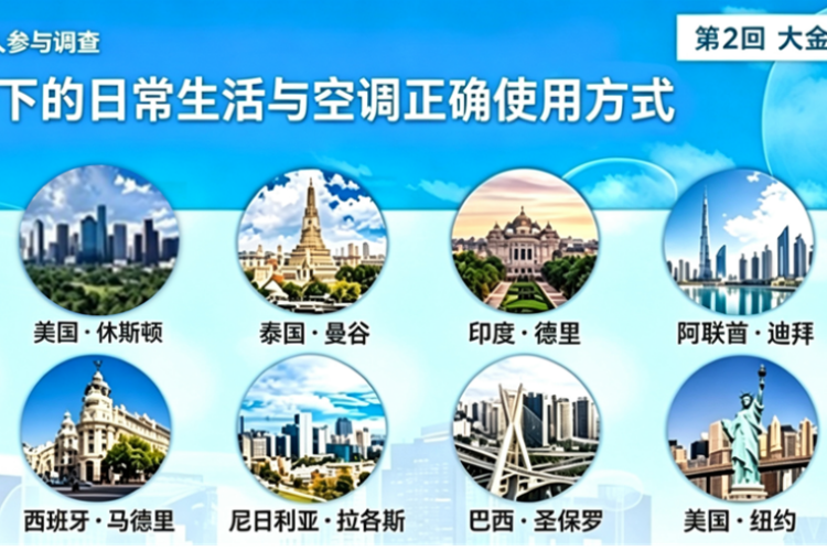第 2 次大金世界空气感受调查：来自世界12 个城市用户关于高温下日常生活与空调使用的调查